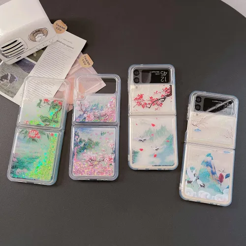 Miniatura 7 de Funda para Samsung Galaxy Z Flip 3 con purpurina para niñas y mujeres, funda transparente de TPU suave de TPU para Samsung Galaxy Z Flip 3 5G 2021