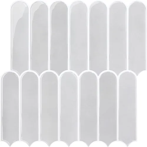 Miniatura 17 de Commomy Azulejos adhesivos negros más gruesos para despegar y pegar - 10 piezas de 12.0 x 12.0 pulgadas - Azulejos adhesivos 3D para salpicaduras