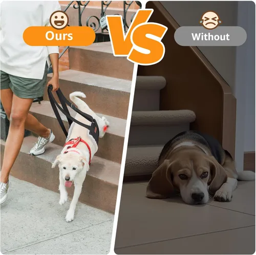 Miniatura 2 de Arnés Ajustable de Elevación para Perros, Cabestrillo para Perros Grandes con Soporte de Elevación y Arnés de Rehabilitación para Patas Traseras