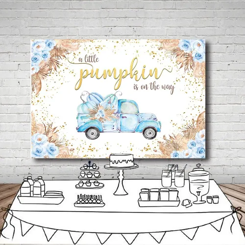 Miniatura 4 de MEHOFOND Telón de fondo bohemio de otoño de 7 x 5 pies para baby shower de bebé, decoración de fiesta de baby shower, decoración de fiesta de baby