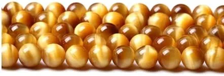 Excelente cuentas de piedra de ojo de tigre, cuentas sueltas de piedra natural para hacer joyas, cuentas sueltas de 0.236 pulgadas, 0.315 pulgadas,
