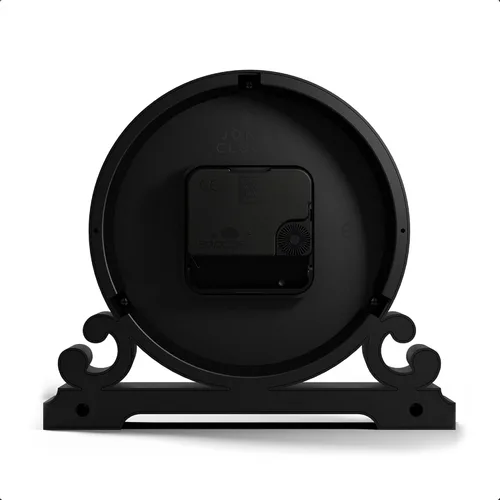 Miniatura 6 de JONES CLOCKS® Reloj de repisa Saloon Diseño tradicional de doble scroll Verde Estilo clásico contemporáneo para escritorio, mesa, estante