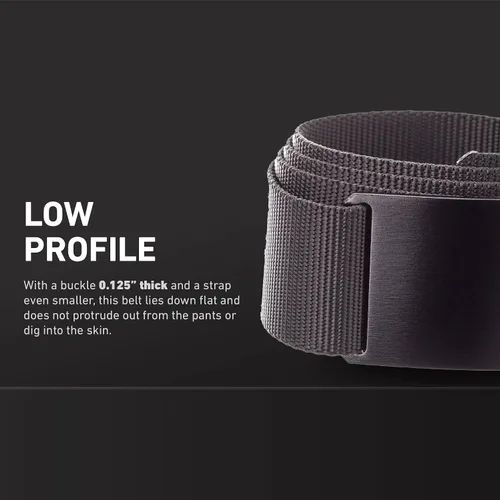 Miniatura 13 de GRIP6 Cinturón táctico – Sin agujero, cinturones de nailon para hombres y mujeres – Fabricado en los Estados Unidos (Ninja)