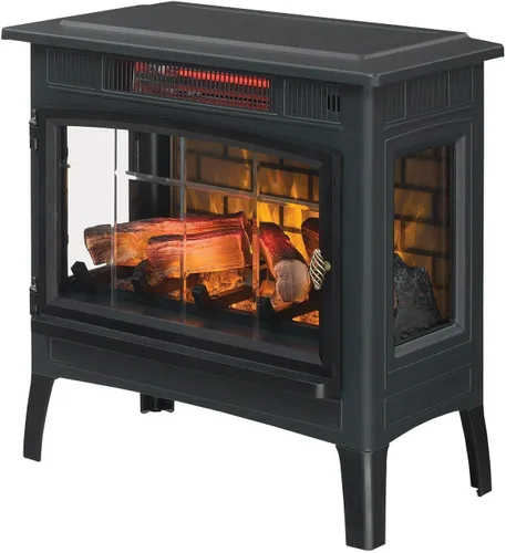 Miniatura 5 de Duraflame DFI-5010 - Estufa infrarroja en 3D para chimenea eléctrica con control remoto