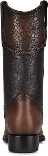 Miniatura 5 de Cuadra Bota vaquera para hombre en cuero genuino Stingray Negro