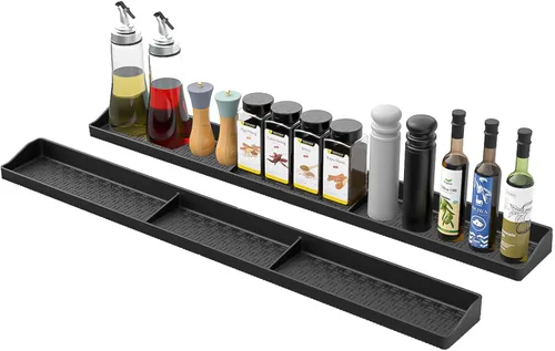 mumisuto Estante superior de silicona para estufa de 30 pulgadas, estante magnético para estufa de cocina, suave, flexible, fuerte, magnético,