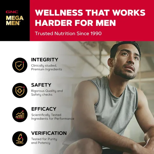 Miniatura 7 de GNC Mega Men Sport Multivitamínico Rendimiento, función muscular y salud general 90
