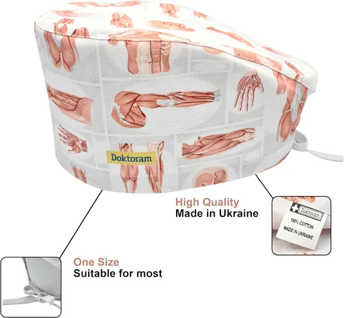 Miniatura 45 de Print Scrub Caps - Sombrero perfecto para enfermeras, médicos y EMTs..