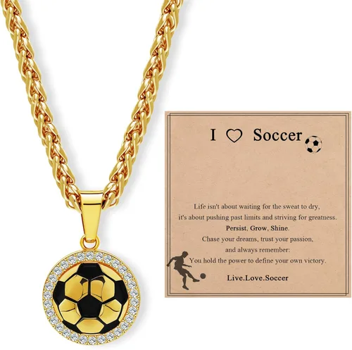 Miniatura 8 de Collar con colgante deportivo para hombres, mujeres, adolescentes, fútbol, baloncesto, béisbol, fútbol, deportes, regalos para fanáticos del