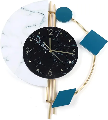 Miniatura 13 de Reloj de pared grande de 20 pulgadas, moderno reloj de pared de péndulo de mariposa, decoración artística silenciosa, sin tictac, decoración