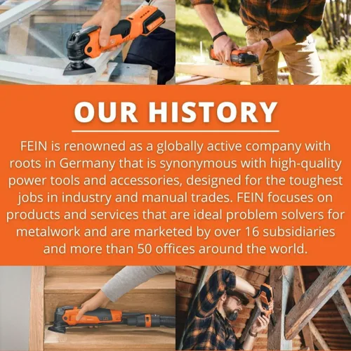Miniatura 6 de Fein MultiMaster MM 500 Plus para construcción y renovación de interiores, montaje Starlock Plus, sistema QuickIn, velocidad constante, cabezal