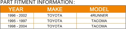 Miniatura 2 de BRTEC 4420035013 Cremallera y piñón de dirección asistida compatible con Toyota 4Runner 1996-2002, para Toyota Tacoma 1995-1997, para Toyota Tacoma