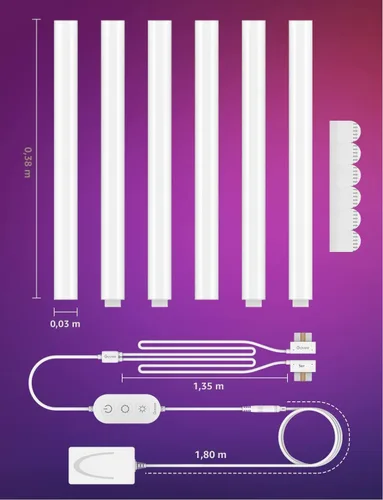 Miniatura 7 de Govee Glide - Luces de pared, luz LED RGBIC, luz inteligente para juegos compatible con SmartThings, barra de luces RGB, luces de pared LED