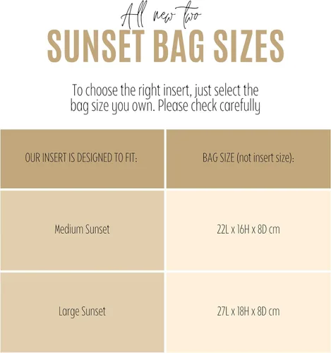 Miniatura 2 de Divitize Premium Purse Organizer for Sunset Medium Bag Organizer Insert, Large Sunset Bag Insert, FULL Set of 2 Inserts Handmade 2mm Premium Felt