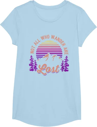 Miniatura 15 de Not All Who Wander Are Lost Vintage Mountains - Camiseta de senderismo, Negro, S