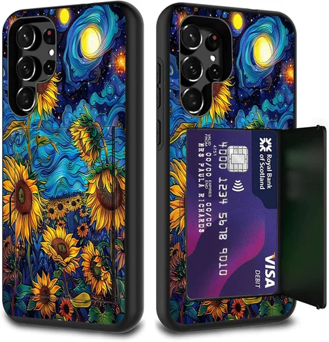 Miniatura 53 de Funda híbrida de doble capa con función atril para Samsung Galaxy A16 5G de 6.9 pulgadas, diseño de vaca con bandera estadounidense
