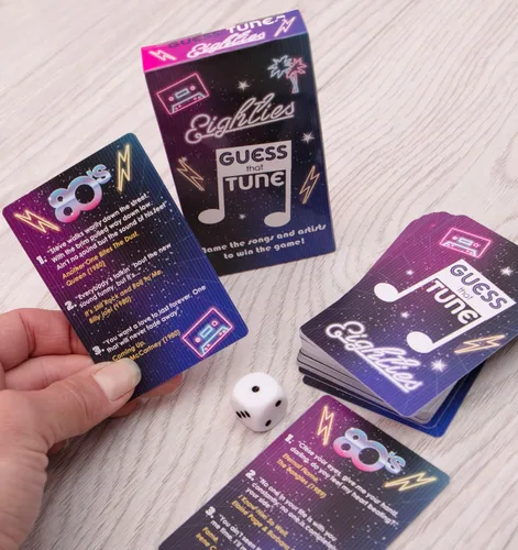 Miniatura 5 de Boxer Gifts Juegos de cartas musicales de los años ochenta para adultos y familias Letras de canciones Noche de juegos - Nombre de la canción