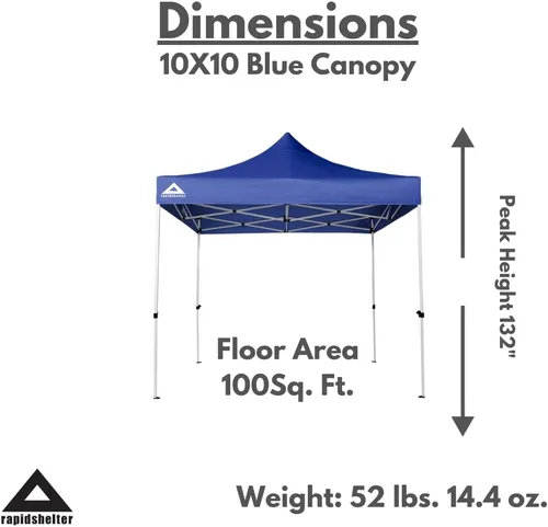Miniatura 4 de Caddis Sports Toldo de refugio rápido Azul