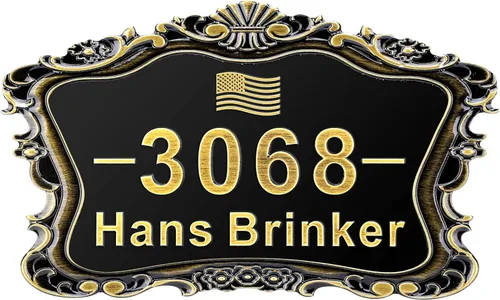 Miniatura 47 de Letrero de dirección personalizado, placa de dirección de número de casa, placa de dirección personalizada, metal o latón antiguo acrílico