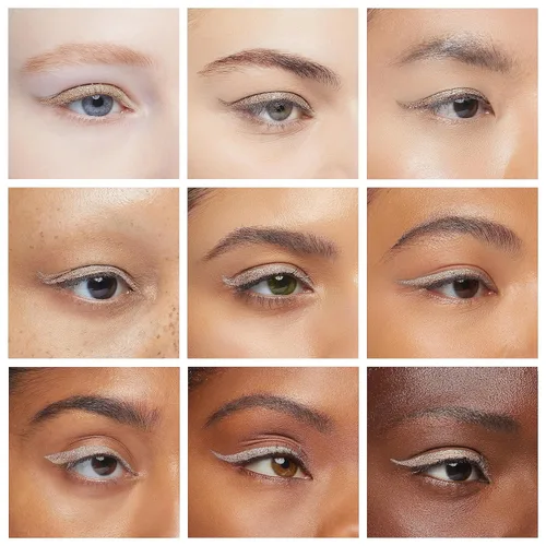 Miniatura 4 de Erinde Delineador de ojos con purpurina líquida, delineador de sombra de ojos con purpurina metálica, delineador de ojos de color de alto pigmento