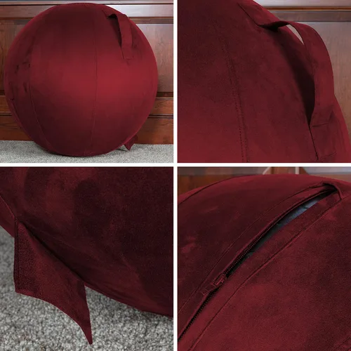 Miniatura 5 de Husband Pillow Exercise Ball, Cover with Pump for Yoga, Pilates, Fitness Balance Stability, Office Ball Chair Seat. Soft & Slip Resistant, Pro Guide