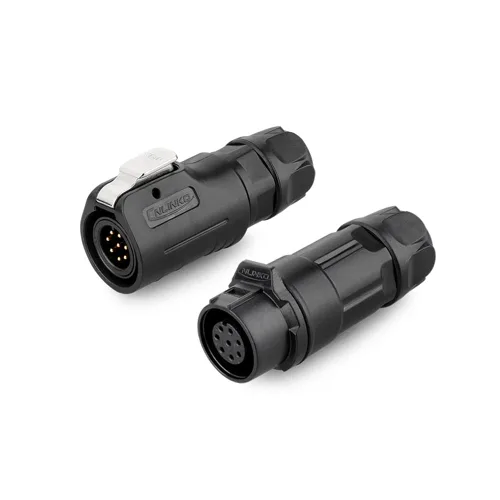 Miniatura 14 de CNLINKO LP-12 Conector de 2 pines IP68 Enchufe eléctrico circular impermeable para equipos al aire libre Maquinaria industrial solar DC 12V M12 2-8