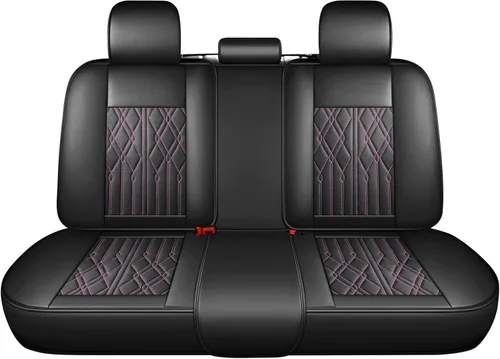 Miniatura 23 de Huidasource Fundas de cuero para asiento trasero, impermeables, para asiento trasero dividido, protector de cojín de asiento de vehículo, ajuste