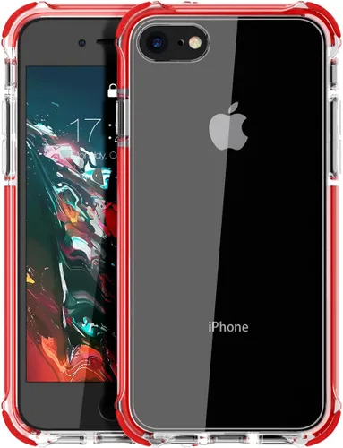 Miniatura 9 de MATEPROX Funda compatible con iPhone Se 2022, iPhone SE 2020, iPhone 8, iPhone 7, funda transparente, resistente, antiarañazos, antiarañazos, a