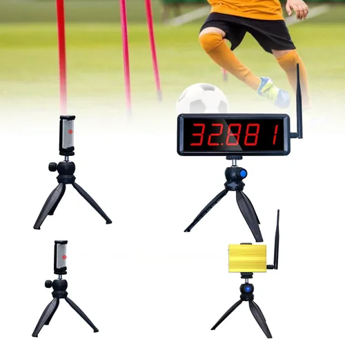 Miniatura 7 de Wireless Laser Timer for Sprints, Stopwatch for Track 40 60 Yard Dash, Laser Sprint Timer System, Race Clock for Running/Track Field/Speed Tranning
