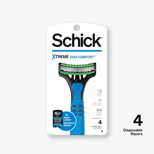 Miniatura 2 de Schick Xtreme 3 Duo Comfort - Maquinilla de afeitar desechable para hombre, 4