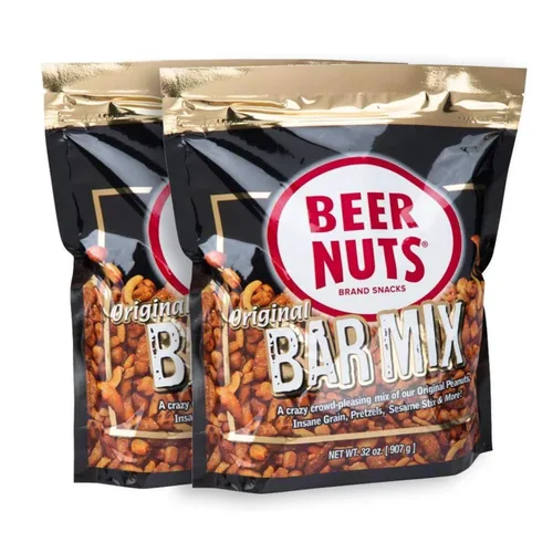Miniatura 17 de BEER NUTS Original Bar Mix - Pretzels, Cheese Stix, Sesame Stix, Insane Grain - Bolsa resellable de 20 onzas (paquete de 2)