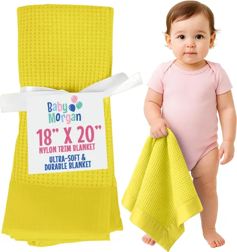 Miniatura 11 de Manta térmica de punto gofre, mini manta suave y transpirable para recién nacidos y bebés, para niños pequeños para cochecitos, viajes, siestas