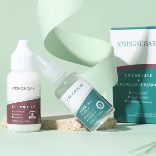 Miniatura 7 de Kit de pegamento para peluca + removedor de pegamento de peluca de encaje, kit de pegamento de peluca resistente al agua, pegamento de encaje