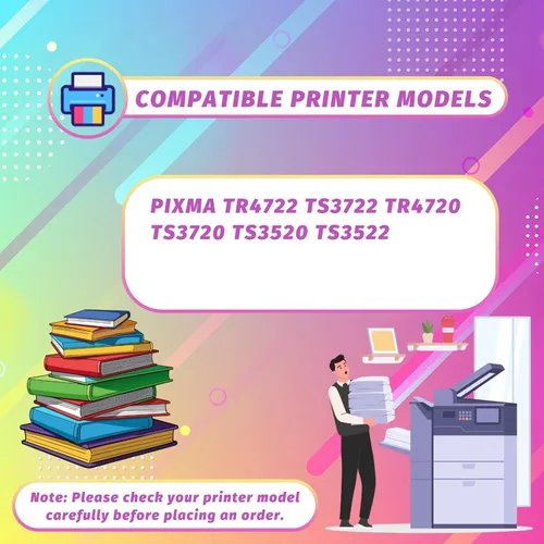 Miniatura 2 de Compatible con cartuchos de tinta Canon PG-275XL CL-276XL funcionan para impresoras Canon PIXMA TR4722 TS3722 TR4720 TS3720 TS3520 (1 juego)