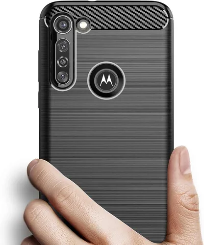 Miniatura 3 de Funda de teléfono para Moto G8 Power con protector de pantalla de vidrio templado y accesorios para celda, funda delgada y suave de silicona TPU