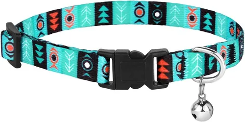 Miniatura 5 de CollarDirect Cat Collar Breakaway with Removable Bell Set of 2 PCS Azteca y étnica
