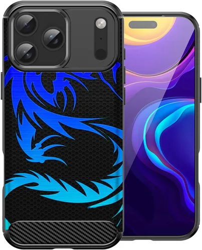 Miniatura 13 de CasesOnDeck - Funda compatible con Apple iPhone 17 Pro Max, diseño de TPU con patrón pictórico, flexible, delgada y elegante (casete retro)