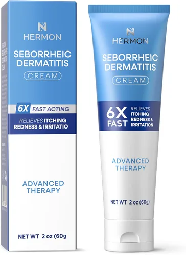 Hermon Crema para el tratamiento del cuero cabelludo para la dermatitis seborreica: calmante picazón enrojecimiento Escalado de la dermatitis