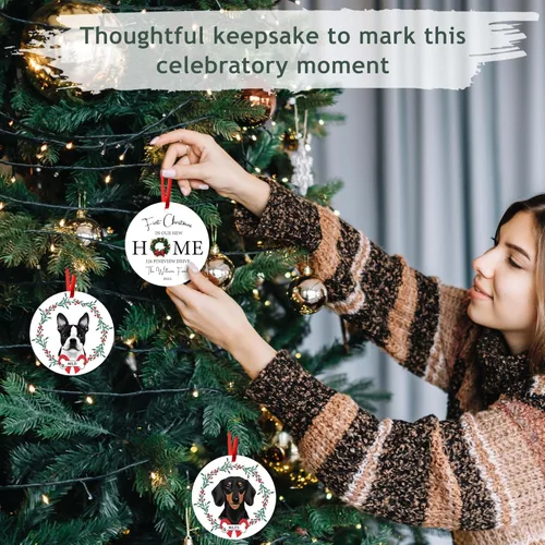 Miniatura 3 de Adorno personalizado para la primera Navidad en nuestro nuevo hogar 2025, adorno de Navidad de dirección de casa nueva, regalos de inauguración