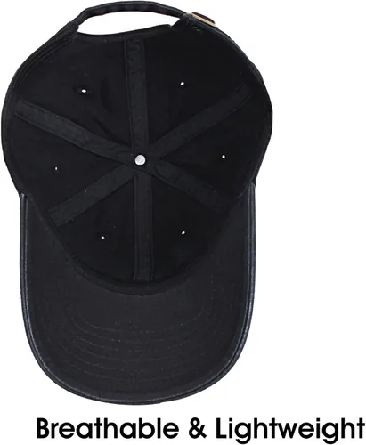 Miniatura 4 de Gorra de béisbol unisex de algodón liso en blanco para papá, ajustable, estilo vintage