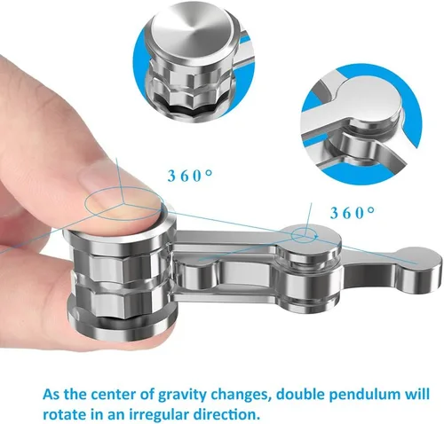 Miniatura 3 de Versión Actualizada Fidget Spinner, Juguetes Sensoriales de Mano de Metal, Juguetes Giratorios de Concentración para los Dedos para Niños y Adultos