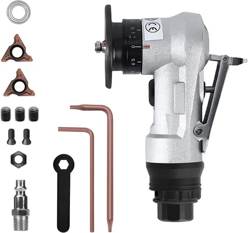 Mini máquina de biselado 2 en 1, herramienta de chaflán de aire, herramienta de desbarbado para madera de metal, herramientas neumáticas, pequeñas