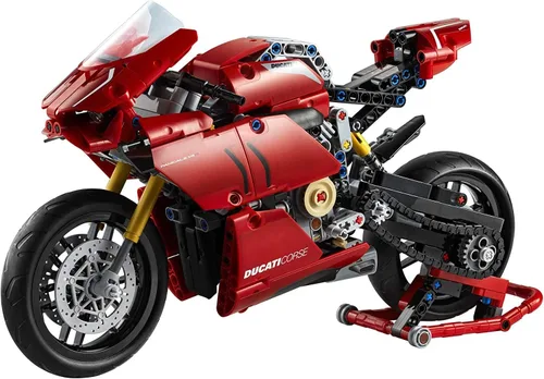 Miniatura 4 de LEGO Technic Ducati Panigale V4 R Motorcycle 42107 Juego de construcción – Kit coleccionable de modelo de exhibición de superbike con caja