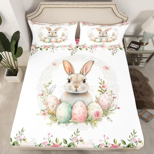 Miniatura 19 de Lindo Axolotl - Sábana bajera ajustable para niños, tamaño individual, juego de ropa de cama de animales marinos de dibujos animados, decoración