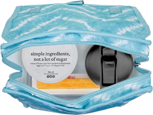 Miniatura 5 de PackIt Lonchera congelable con cierre, teñido anudado aguamarina Tinte brisa