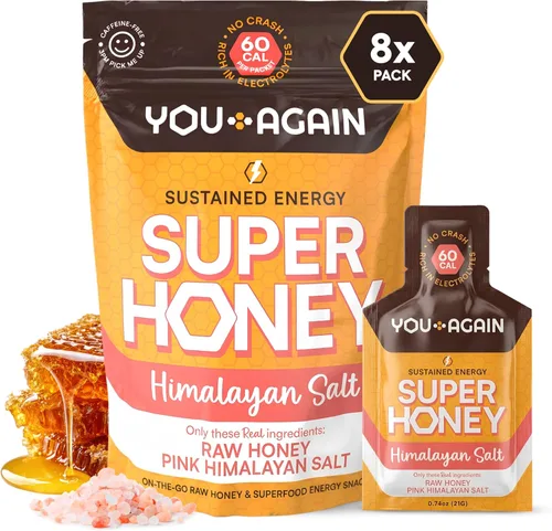 Miniatura 9 de You Again Gel de Energía Limpia Super Miel de la Selva, Chocolate Salado del Himalaya Reposición de Electrolitos Combustible para Correr Gel