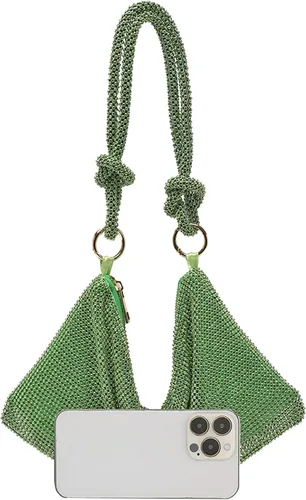 Miniatura 5 de LETODE Bolso de mano de lujo con borlas para mujer, bolso de mano de imitación para boda