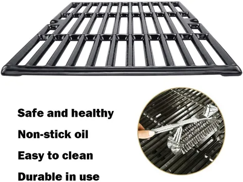Miniatura 3 de Rejillas de cocina de hierro fundido esmaltado de porcelana de 16 7/8 pulgadas para Charbroil 463441312 463432215 463461613 463436214 463436215