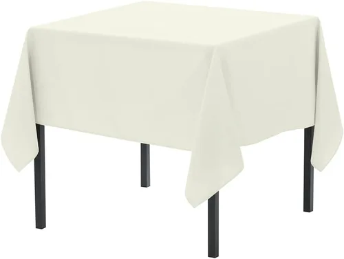Miniatura 171 de Pomp Mantel Premium de Poliéster de 60" x 84" en Color Amarillo Plátano Tela Fácil de Cuidar, Resistente a Arrugas y Manchas Para Mesa Banana