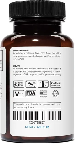 Miniatura 3 de Orotato de litio - 10 mg de litio elemental, 60 cápsulas vegetarianas (paquete de 2)